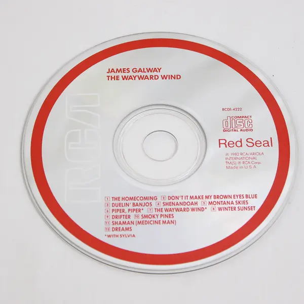 The Wayward Wind  CD by James Galway 1982 RCD1 -4222 