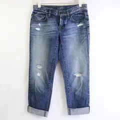 Loft Women's 25/0 (actual 31 waist) Med. Wash Boyfriend Button Fly Denim Jeans
