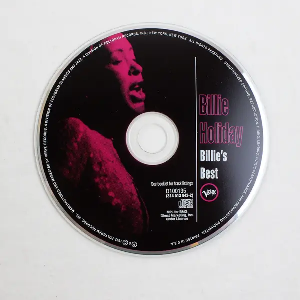 Billie Holiday CD, Billie's Best #D100135  1992