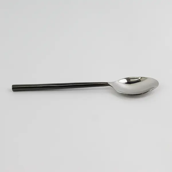 Pottery Barn Flatware Noir Pattern Teaspoon Stainless Oxidized Rare HTF 7.25"