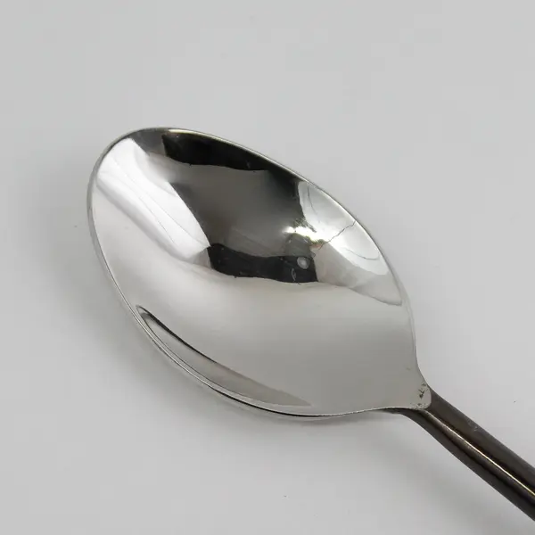 Pottery Barn Flatware Noir Pattern Teaspoon Stainless Oxidized Rare HTF 7.25"