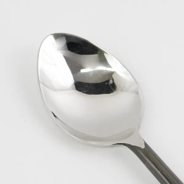 Lot of 2 Pottery Barn Flatware Noir Pattern Soup Spoons SS Oxidized Rare HTF 8"