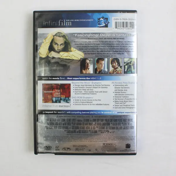 Blow DVD, 2001 Johnny Depp Penelope Cruz
