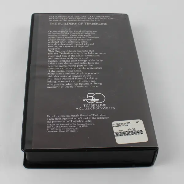 VHS Tape The Builders of Timberline Lodge The History of a Classic 1987