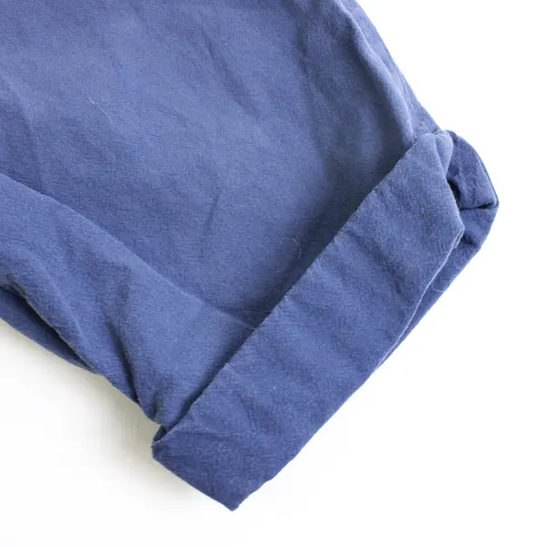 Cappagallo Women’s S Blue Elastic Drawstring Waist 100% Cotton Cuffed Capris