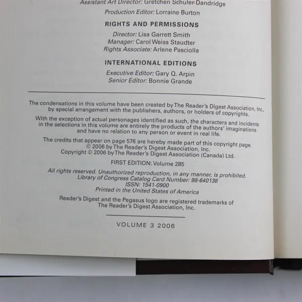 Reader's Digest Select Editions Hardcover 4 Novels Hannah Evans James