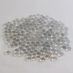 Lot Of 197 Unbranded Matching Glass Stones/Pebbles Clear Iridescent Sphere