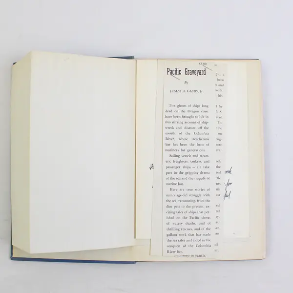 Pacific Graveyard James A Gibbs Hardcover 1950 Binford and Mort Publishers