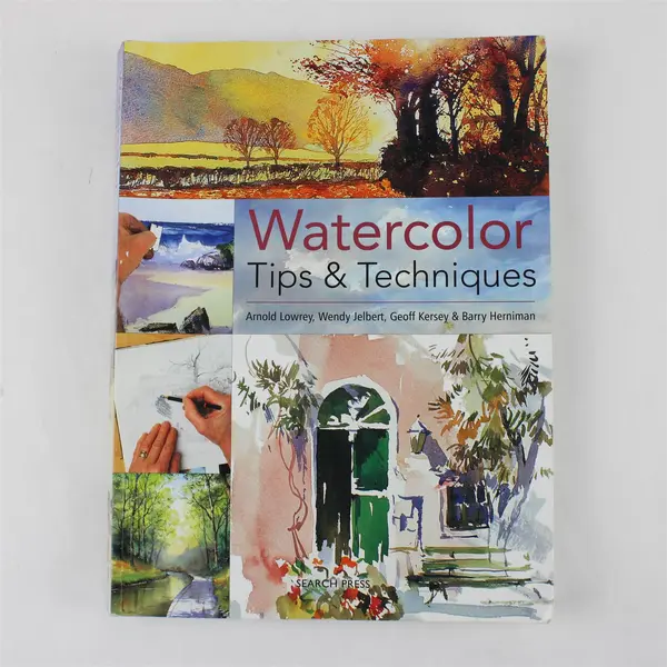 Watercolor Tips and Techniques Paperback Book - Step-by-Step Art Instruction