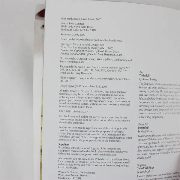 Watercolor Tips and Techniques Paperback Book - Step-by-Step Art Instruction