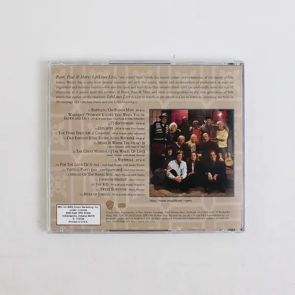 Lifelines by Peter, Paul & Mary (& Guests) CD 1996, D115728 