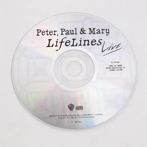 Lifelines by Peter, Paul & Mary (& Guests) CD 1996, D115728 