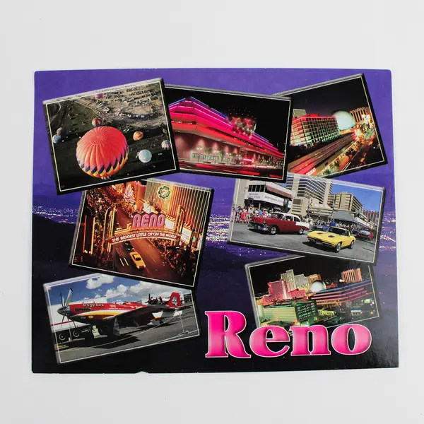 Lot Of 3 Vintage Reno Nevada Color Postcards 1998 Casinos Events