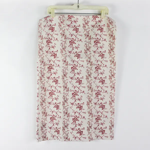 Lot of 2 Unbranded Cotton Blend Standard Pillow Cases Off-White Floral