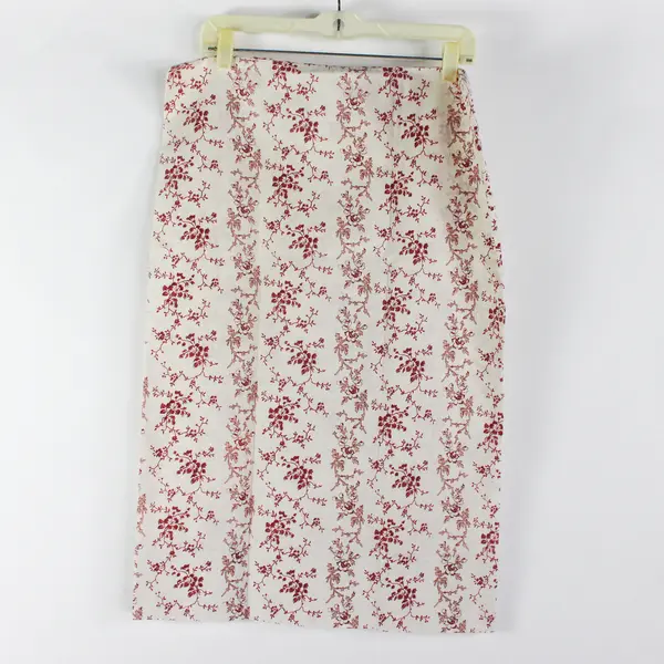 Lot of 2 Unbranded Cotton Blend Standard Pillow Cases Off-White Floral