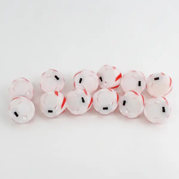 Lot of 12 Peppermint LED Tea Lights Battery Operated Flameless Candles