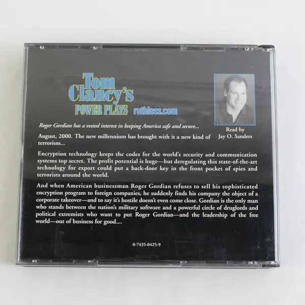 Tom Clancy's Power Plays Ruthless 3 Audio CD Set, Read by Jay O. Sanders, 1998