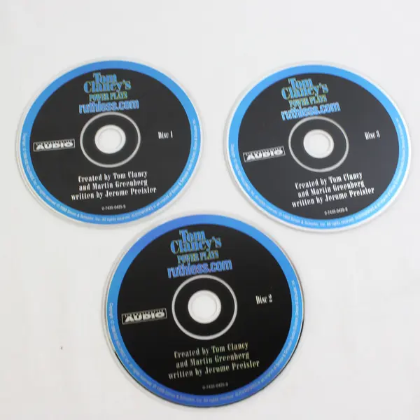 Tom Clancy's Power Plays Ruthless 3 Audio CD Set, Read by Jay O. Sanders, 1998