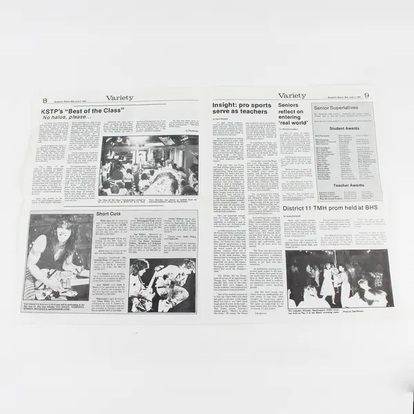 Blaine High School Newspaper June 3 1988 Blaine Minnesota Senior Issue