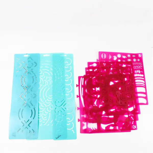 Lot of 9 Stencils Craft DIY Mixed Media Painting Templates