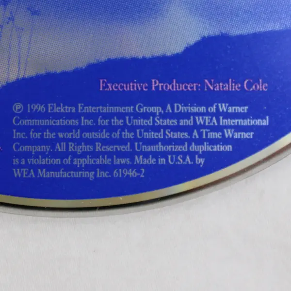 Stardust CD, Natalie Cole 1996