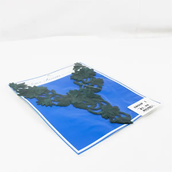 Lot of 6 Green Venice Lace Collars by International Lace NIP