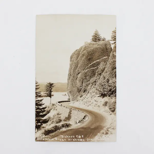 Lot Of 2 Columbia River Highway Oregon RPPC Postcards Vista House Bishops Cap