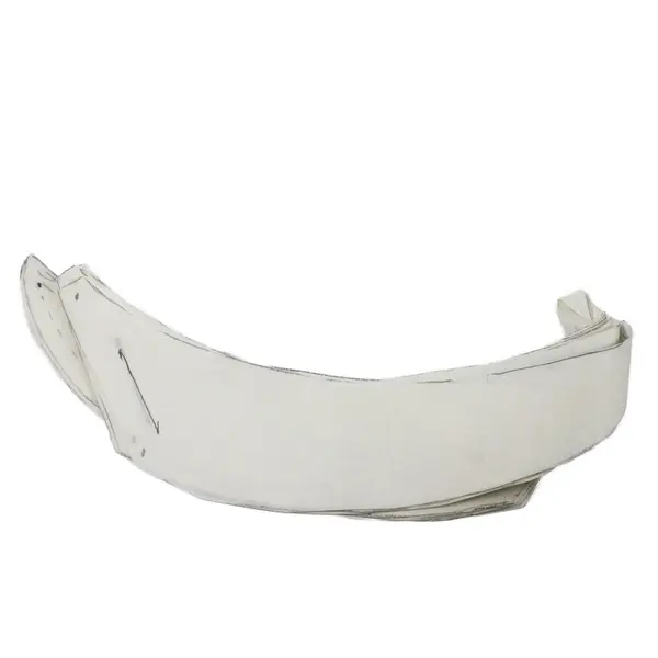 Lot of White Fabric & Collar Patterns Sewing Crafts