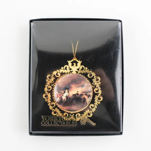 Gold Filigree Victory at Yorktown Christmas Ornament