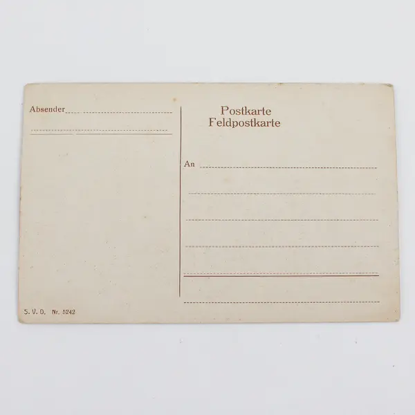 WWI German Soldier Greetings From The Field Eintreffen der Feldpost Postcard