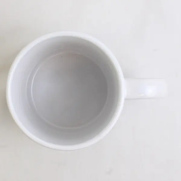 Clay Art "If Stress Burned Calories" Multicolor Chevron Ceramic Coffee/Tea Mug