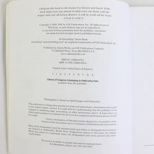 The Everything Horse Book, 2nd Ed. 2008