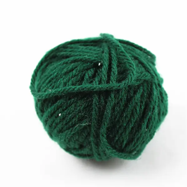 Mixed Lot of 2 Skeins Blue Yellow Green Yarn with Small Crochet