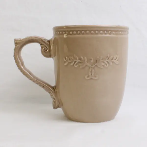 Gallery Tabletops Le Provence Brown Ceramic Coffee/Tea Mug With Handle 4.5"