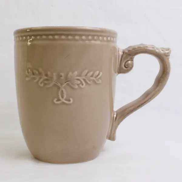 Gallery Tabletops Le Provence Brown Ceramic Coffee/Tea Mug With Handle 4.5"