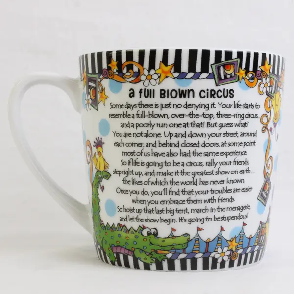 Suzy Toronto "My Life Is Like A Circus" Ceramic Coffee/Tea Mug 4" 2016