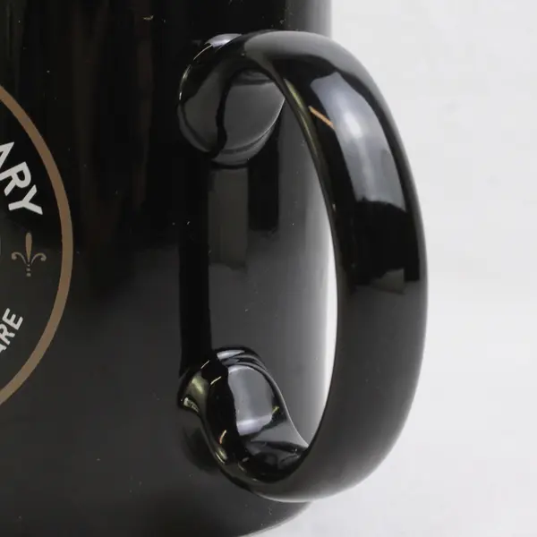 Rose Apothecary Black/Brown Ceramic Coffee/Tea Mug With Handle 4"