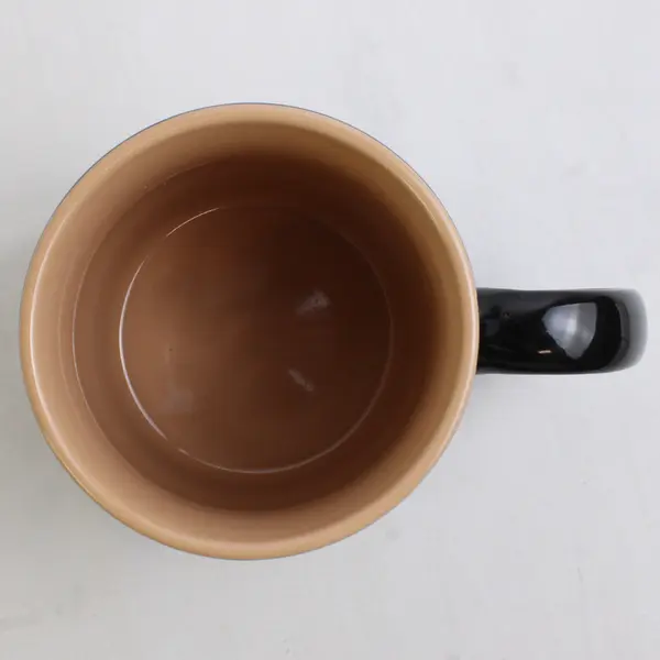 Rose Apothecary Black/Brown Ceramic Coffee/Tea Mug With Handle 4"