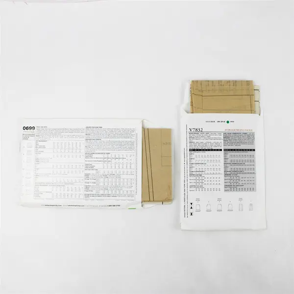 Lot of 2 Vintage Women's Skirt Patterns Vogue V7832 & Simplicity 0699 DD 4-10