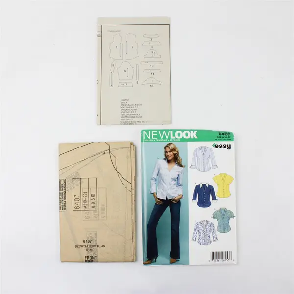 Lot of 2 New Look Sewing Patterns 6013A (4-16) & 6407A (10-22)