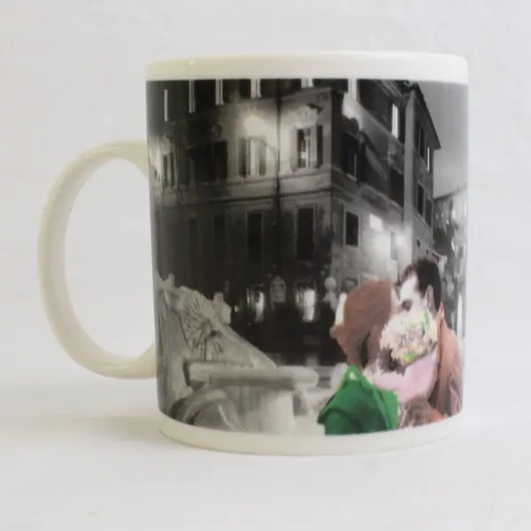 Starbucks Cupid/Cherub With Couple Ceramic Tea/Coffee Mug 4.25" Tall 1998