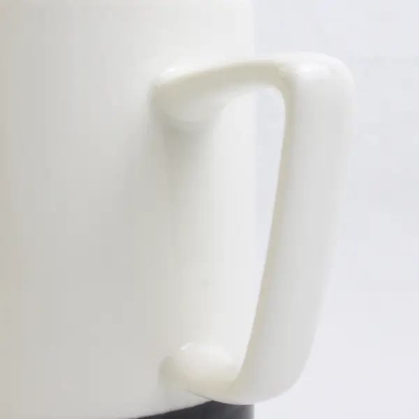 Starbucks White/Black Ceramic Tea/Coffee Mug 16 Fl Oz 4.75" Tall