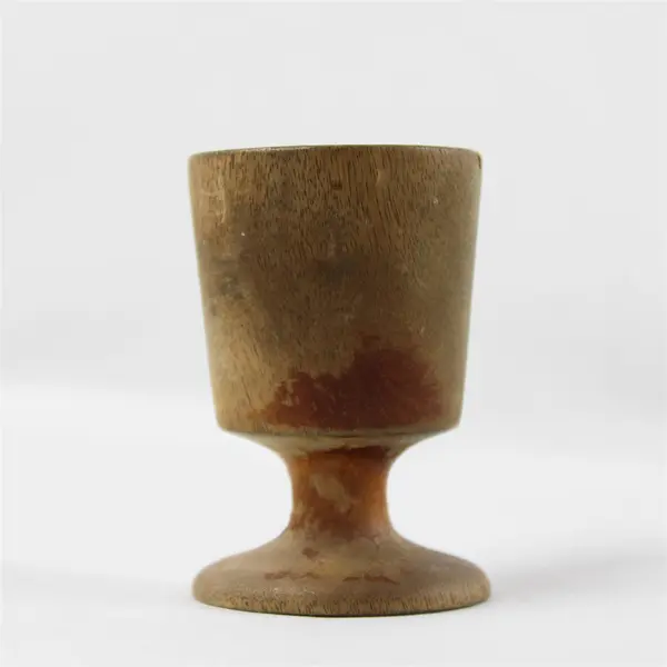 Handcrafted Aspen Wood Small Goblet - Rustic Turned Wooden Display Cup