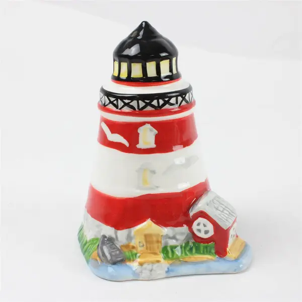 Vintage Lighthouse Salt and Pepper Shakers Pair Nautical Coastal Collectible