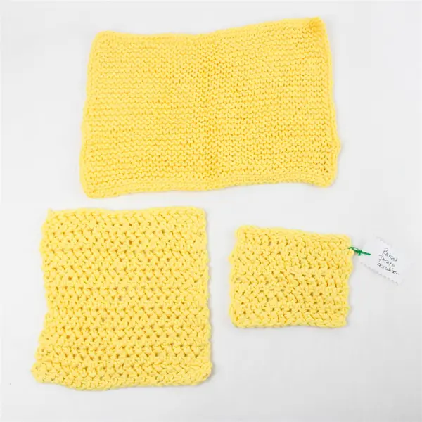 Lot of 3 Handmade Crocheted Trivet & Baked Potato Scrubber Kitchen