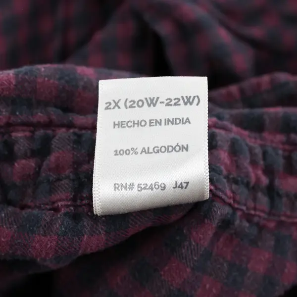 Terra & Sky Women's 2X Plus Size Purple Plaid 100% Cotton Button Up Shirt