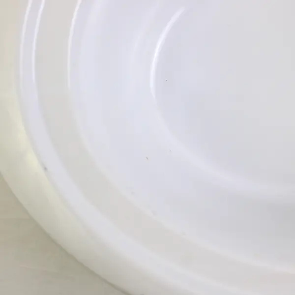 Unbranded Solid White Oval Slow Cooker Ceramic Interior Bowl 16.5" & Clear Lids