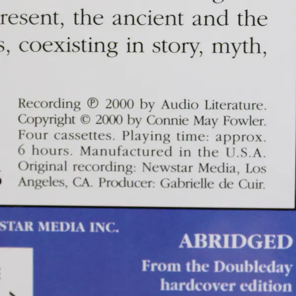 Remembering Blue By Connie May Fowler Read By Author (Audiobook, 4 Cassettes)