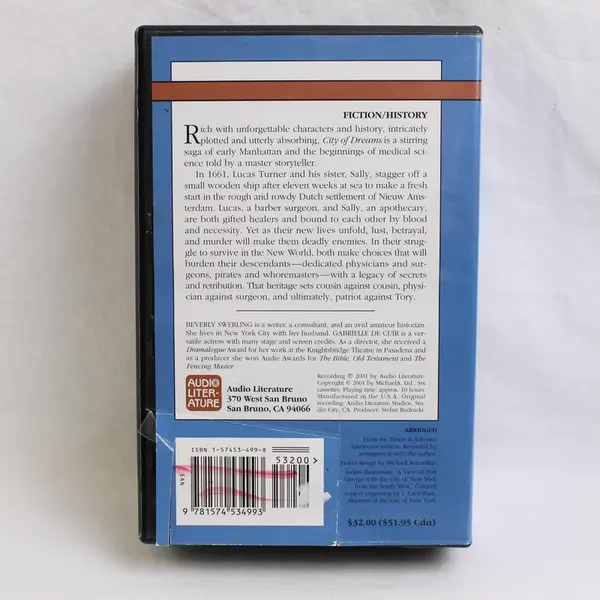 City Of Dreams By Beverly Swerling (Audiobook, 6 Cassettes)