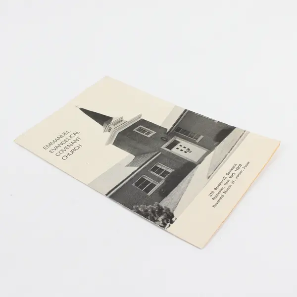 Emmanuel Evangelical Covenant Church Rochester New York Pamphlet June 1980